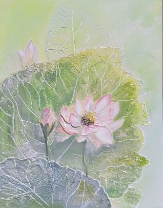 "Лотосы в туманный полдень"