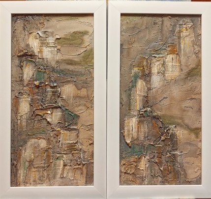 "Взгляд на горные склоны"/ диптих